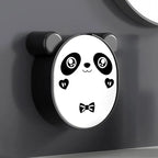 Plastic cute panda soap box wall mounted flip-top drain soap case | no drilling, waterproof - Durable Plastic