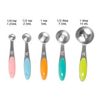 Stainless Steel Measuring Spoon Combo for Dry or Liquid/Kitchen Gadgets for Cooking & Baking Cakes/Measuring Cup Set Combo with Handles