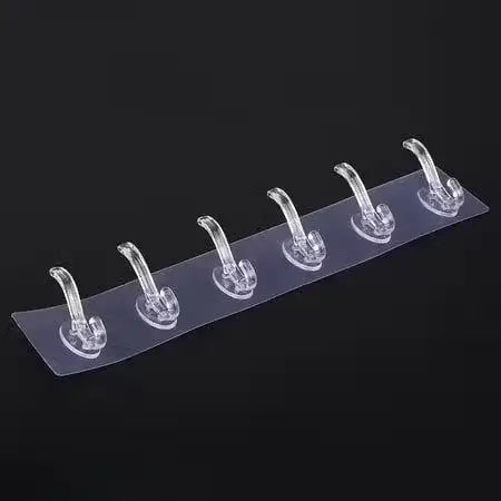 Super Strong 6-in-1 Adhesive Wall Hooks  (Pack of 2)