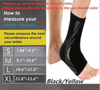 serveuttam Ankle Support Nylon Brace Adjustable Sleeves - Running Compression Foot Brace For Men Women|Ankle Binder Pain Relief For Ankle Sprained (Blue, L)