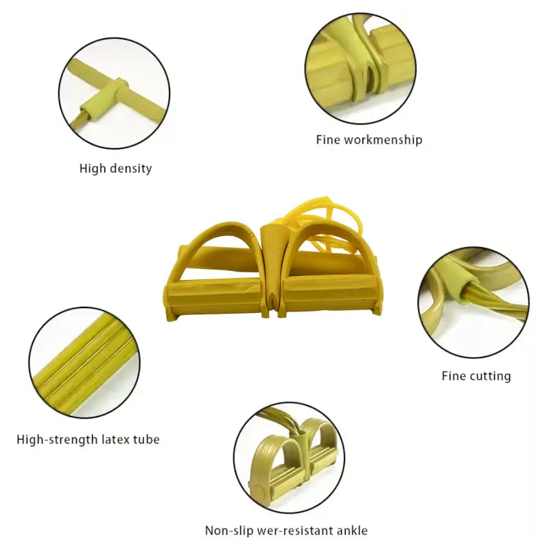 Pull Rope Exerciser Body Trimmer - Full Body Foot Pedal Exerciser, Waist Shaper & Fat Burner