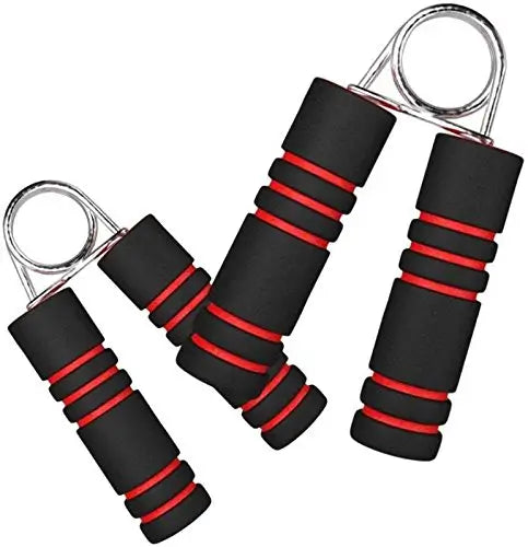 Foam Hand Grip Red Black, Pack of 2