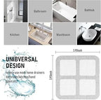 10 Pcs Shower Drain Mesh Stickers | Disposable Hair Catcher Drain Covers | Bathroom Floor Drain Filter for Sink, Bathtub, Laundry & Kitchen