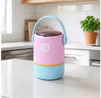 Insulated Stainless Steel Lunch Box with Spoon | 2-Tier Stackable Leak-Proof Hot & Cold Tiffin Box | Portable Food Container for Office, School & Travel | 580ml | Purple Aqua
