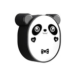 Plastic cute panda soap box wall mounted flip-top drain soap case | no drilling, waterproof - Durable Plastic