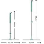 Tot2hom Multifunctional Magic Broom 38 Inch Floor Wiper Brush, 180 Degree Rotatable Wiper Retractable and Adjustable Broom for Flat Floor, Wiper for Floor Cleaning, Bathroom, Kitchen, Tiles Dust, Water Cleaning, Expendable Handle.